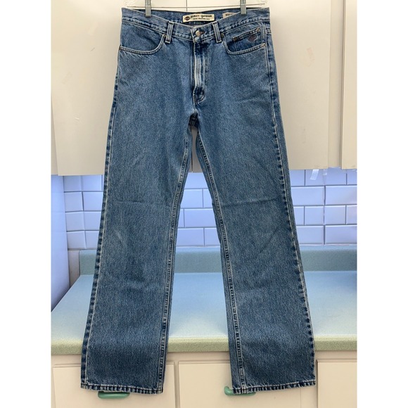 Harley-Davidson Other - Harley-Davidson Mens Boot Cut Jeans Medium Wash Blue Denim 34x34